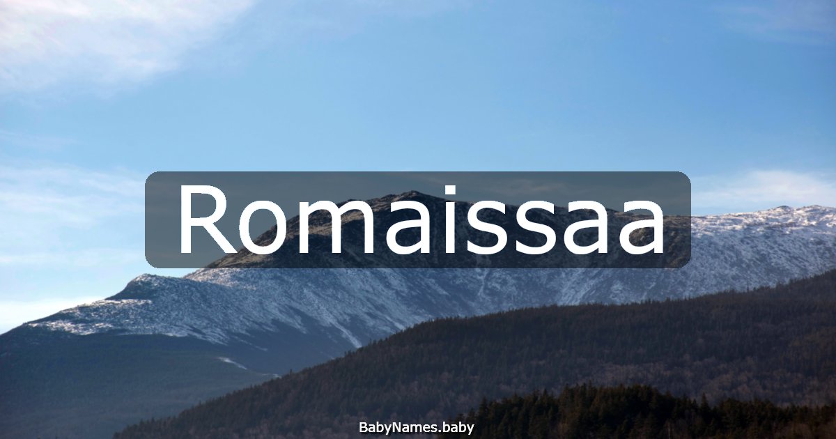 Romaissaa
