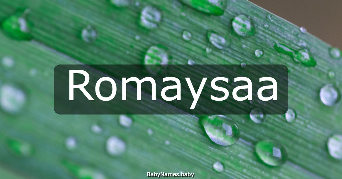Romaysaa