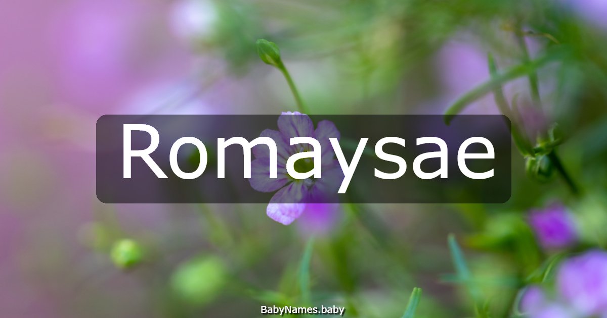 Romaysae