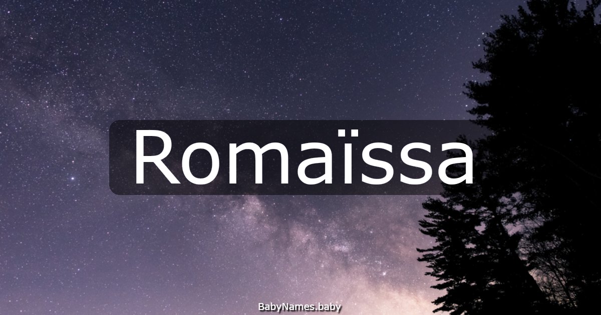 Romaïssa