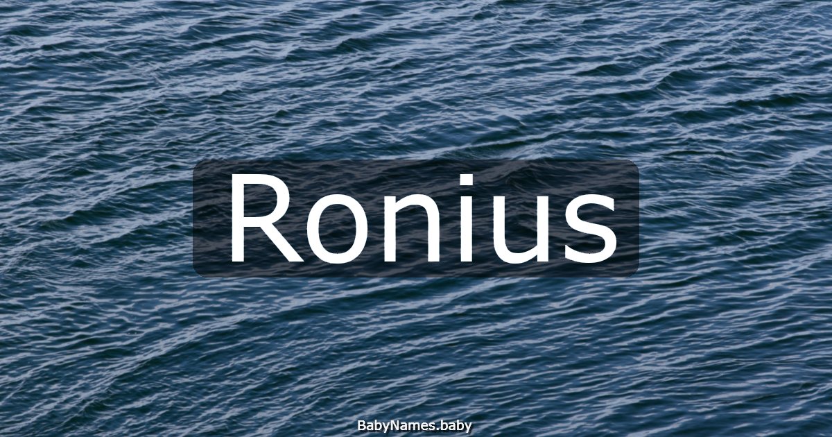 Ronius