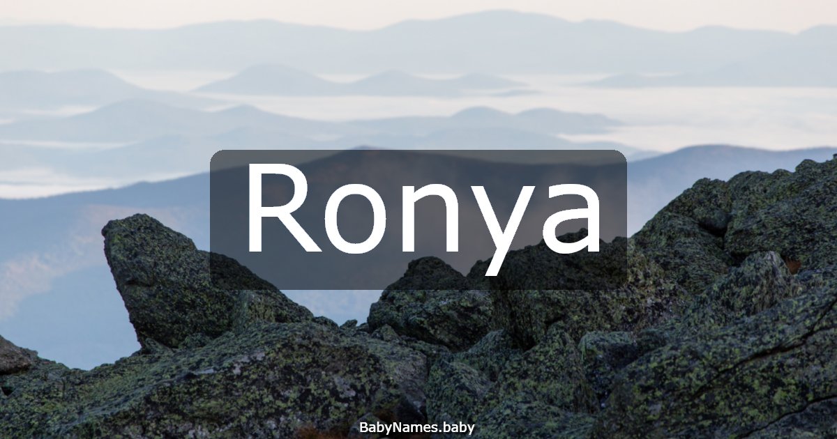 Ronya