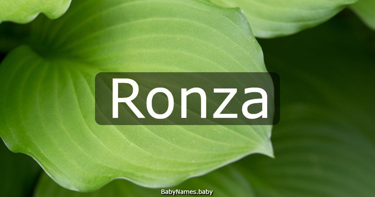 Ronza