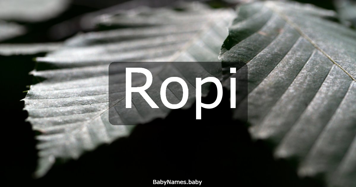 Ropi