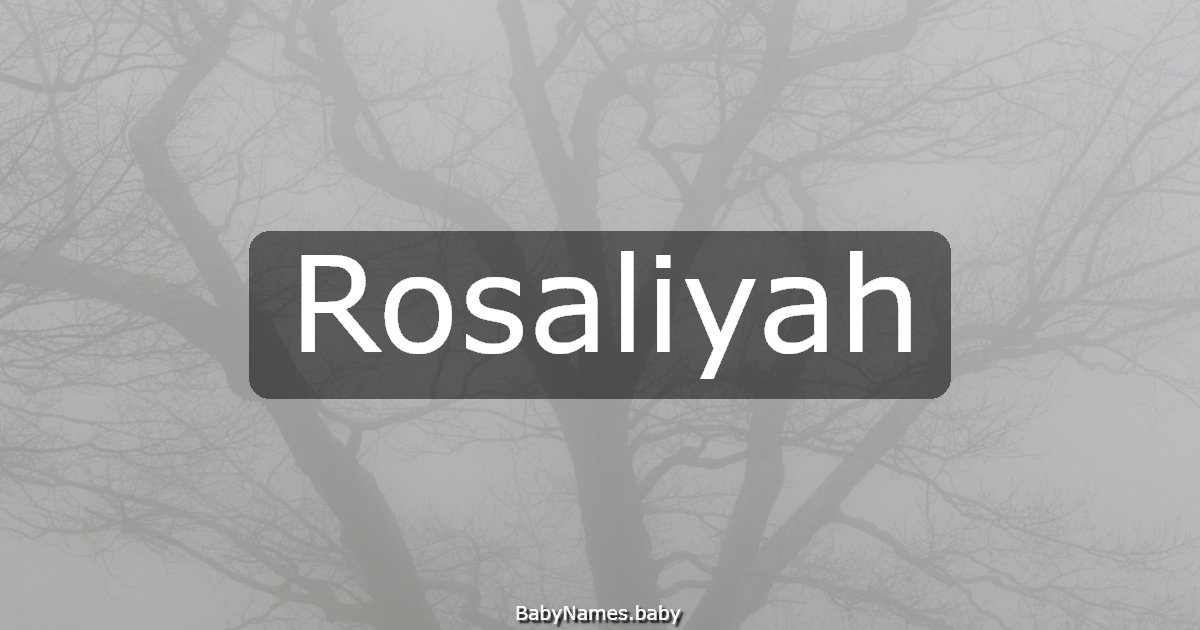 Rosaliyah