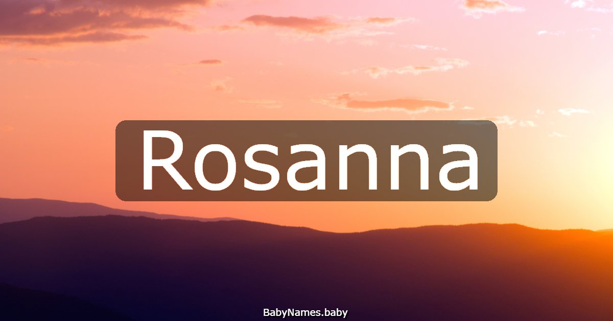 Rosanna