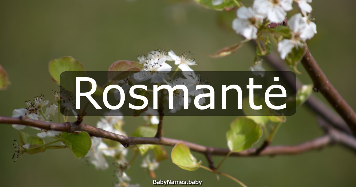 Rosmantė
