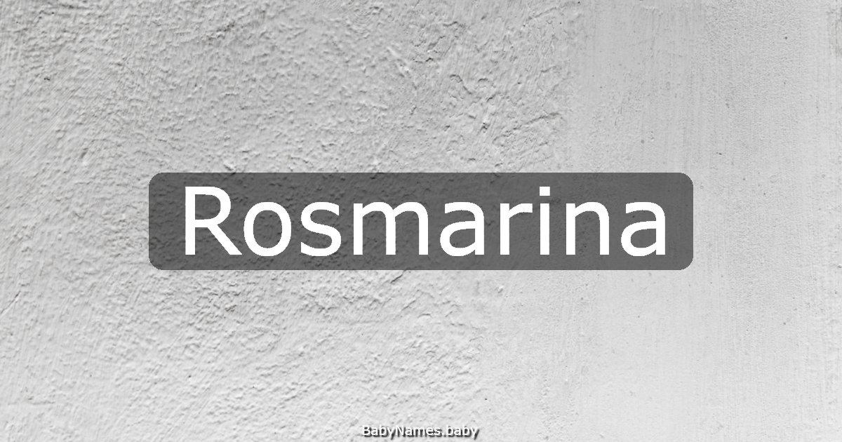 Rosmarina