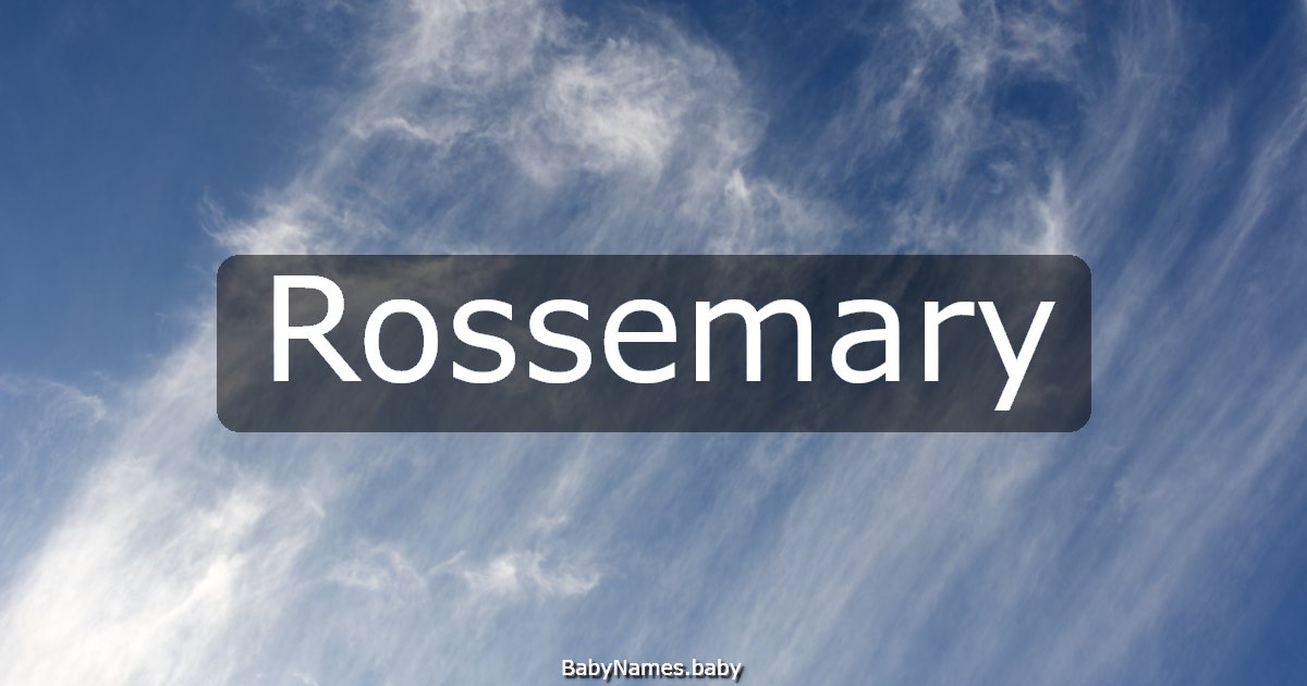Rossemary