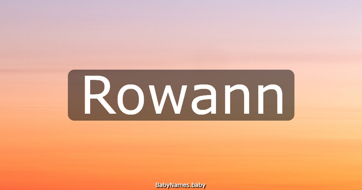 Rowann