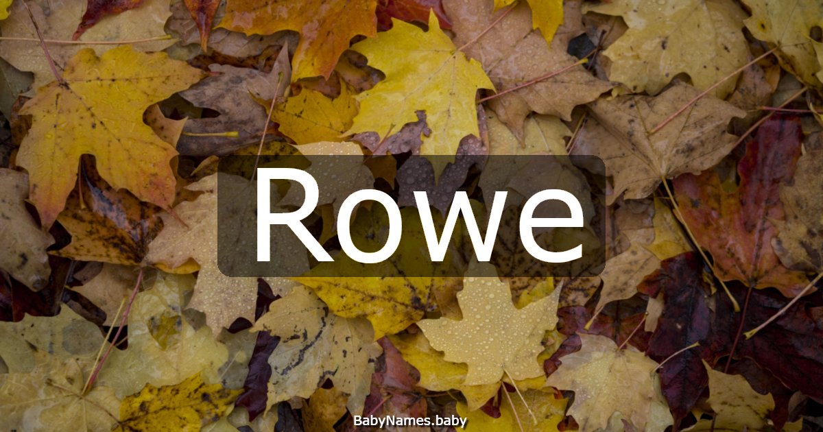 Rowe