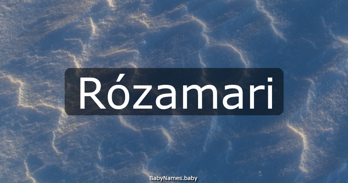 Rózamari