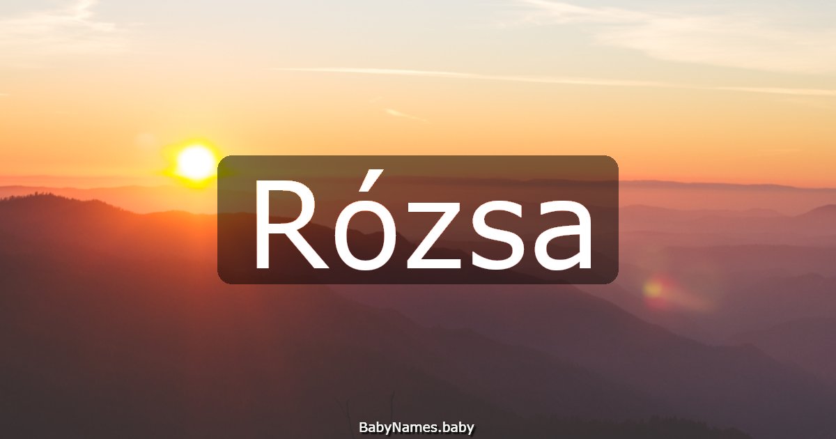 Rózsa