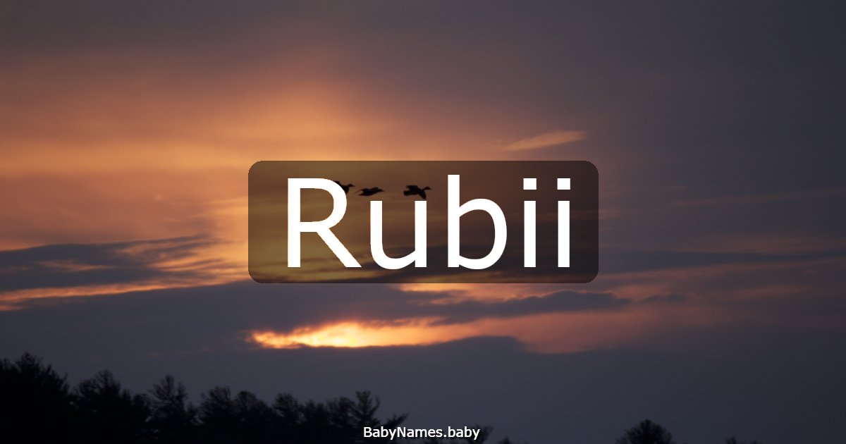 Rubii