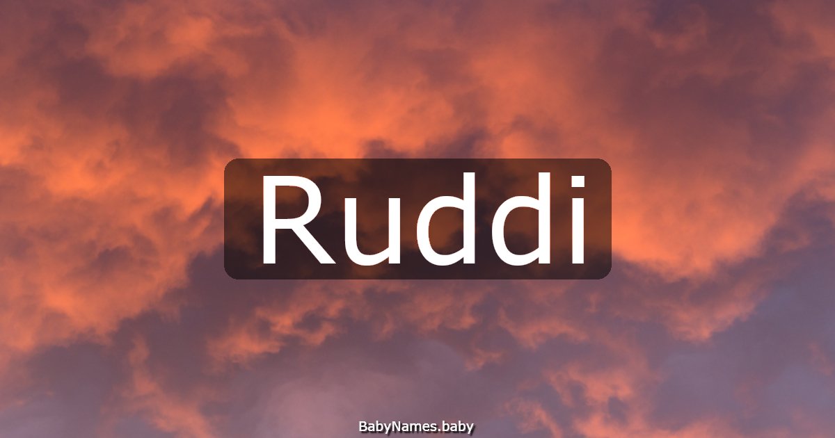 Ruddi