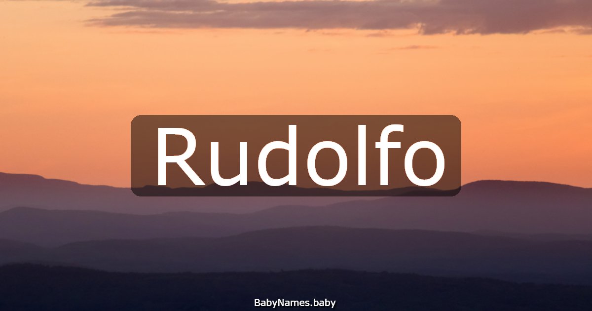 Rudolfo