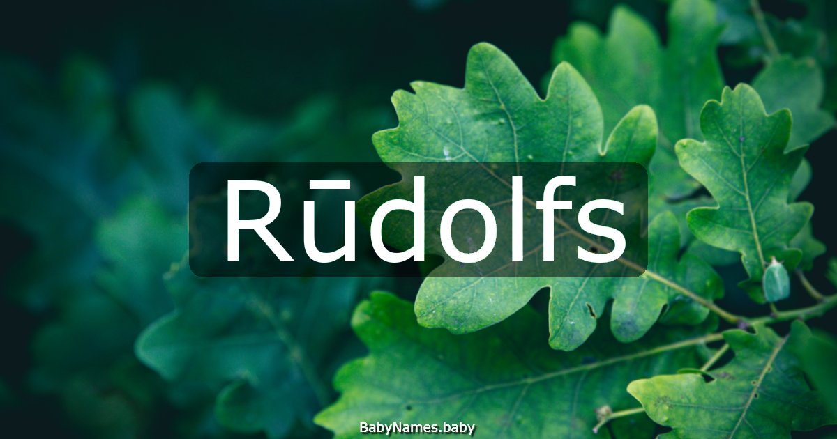 Rūdolfs