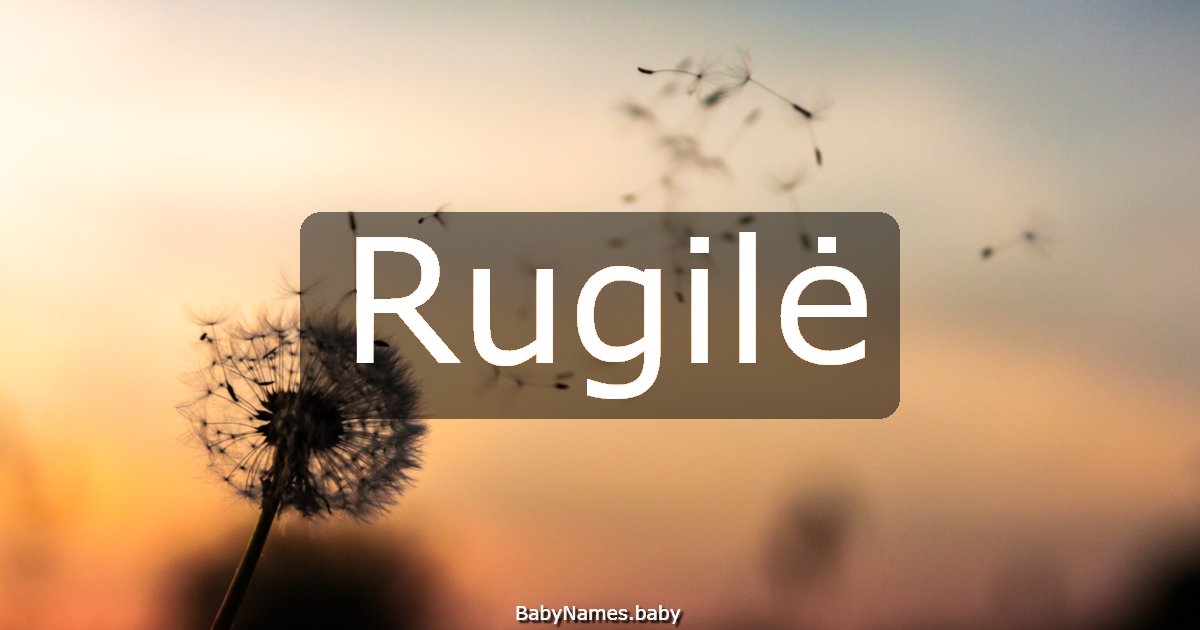 Rugilė