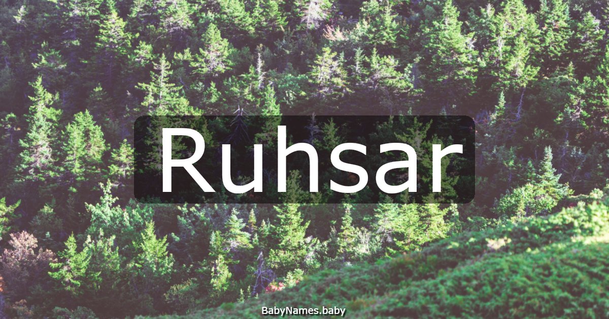 Ruhsar
