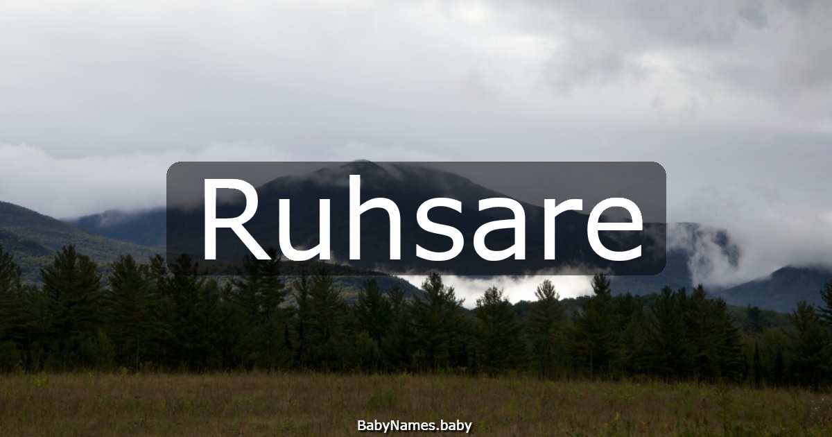 Ruhsare