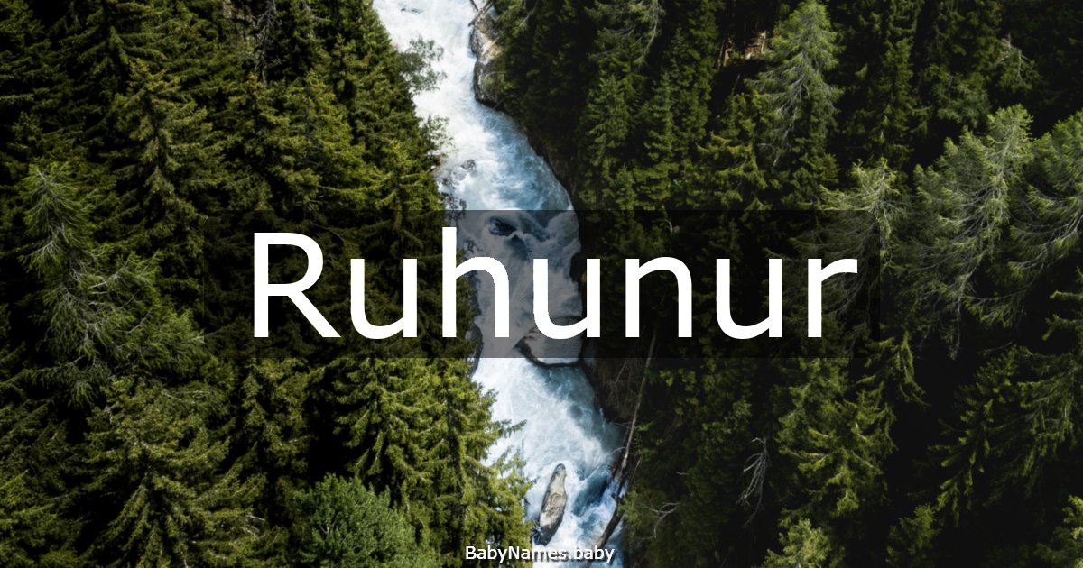 Ruhunur
