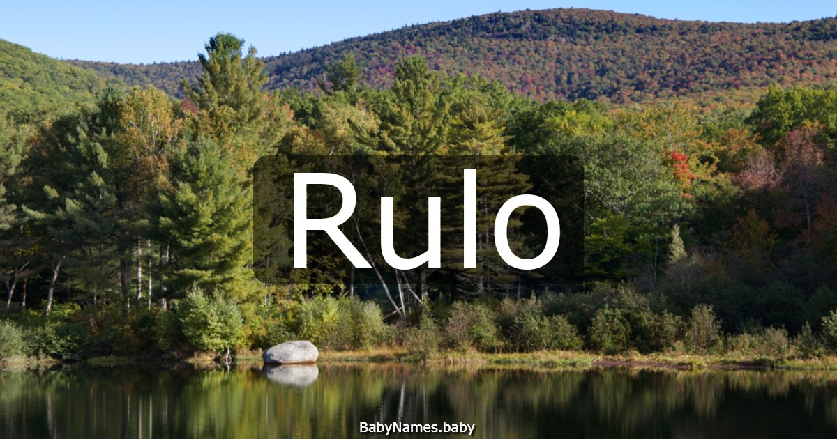 Rulo