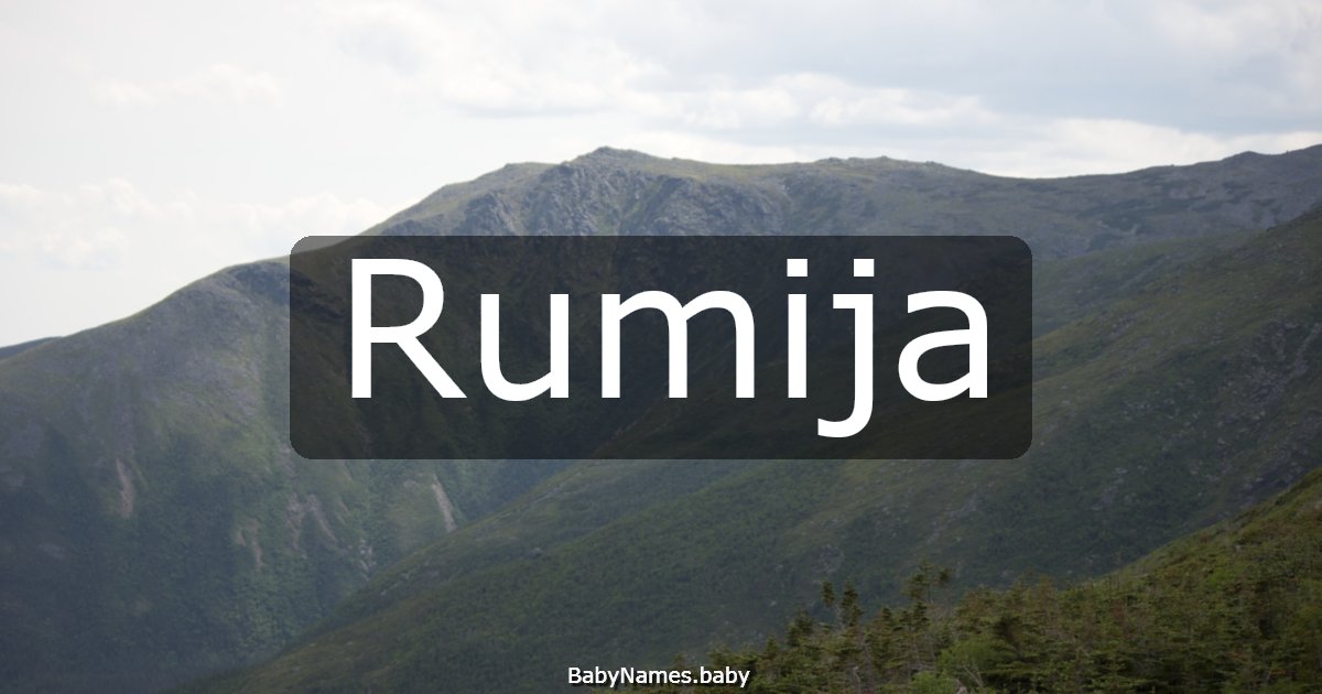 Rumija