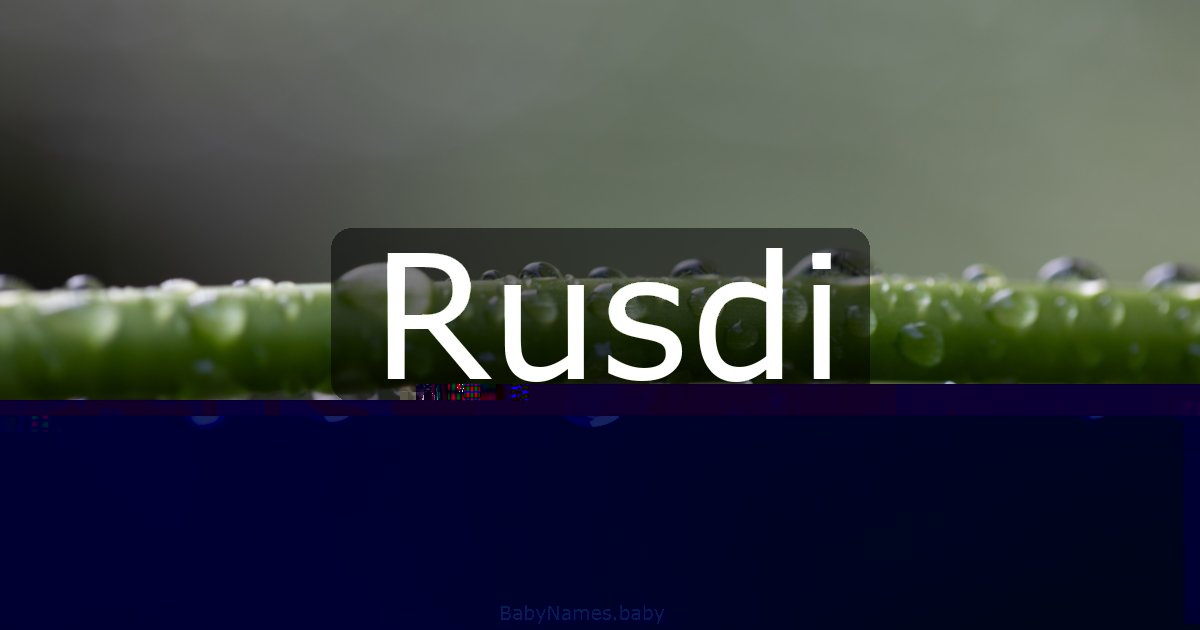 Rusdi