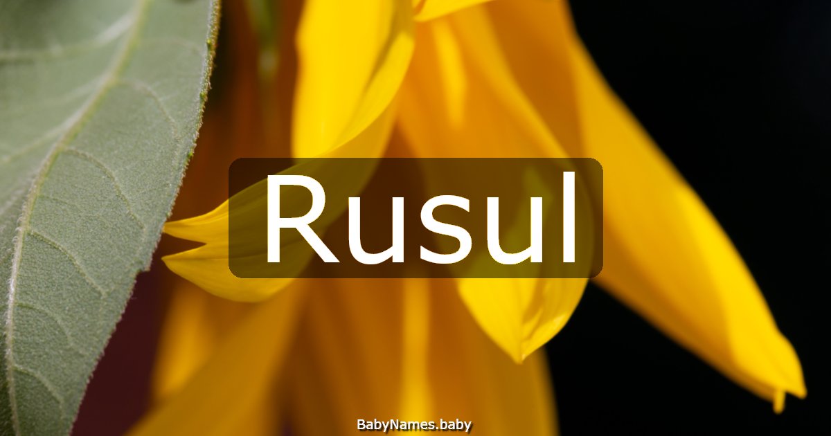 Rusul