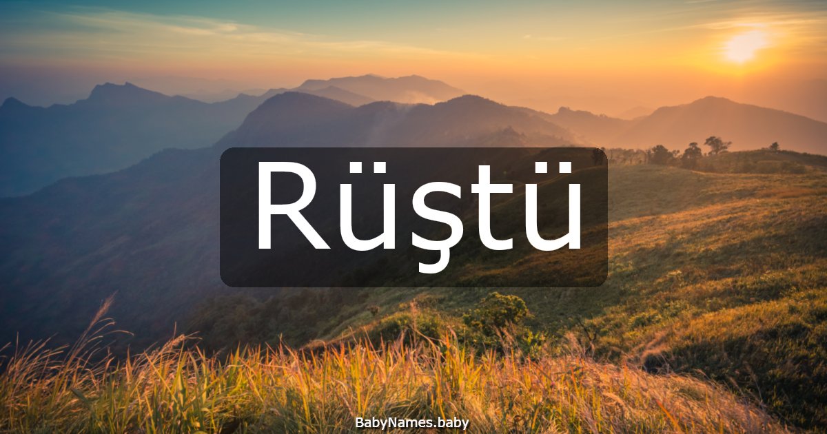 Rüştü