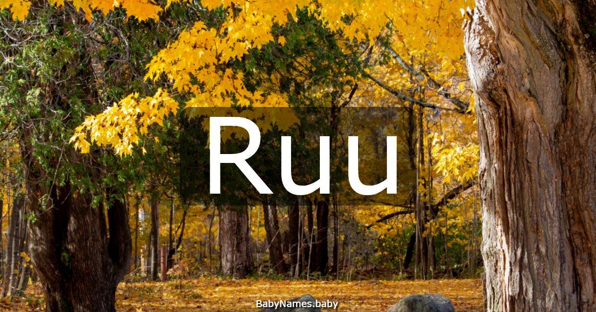 Ruu