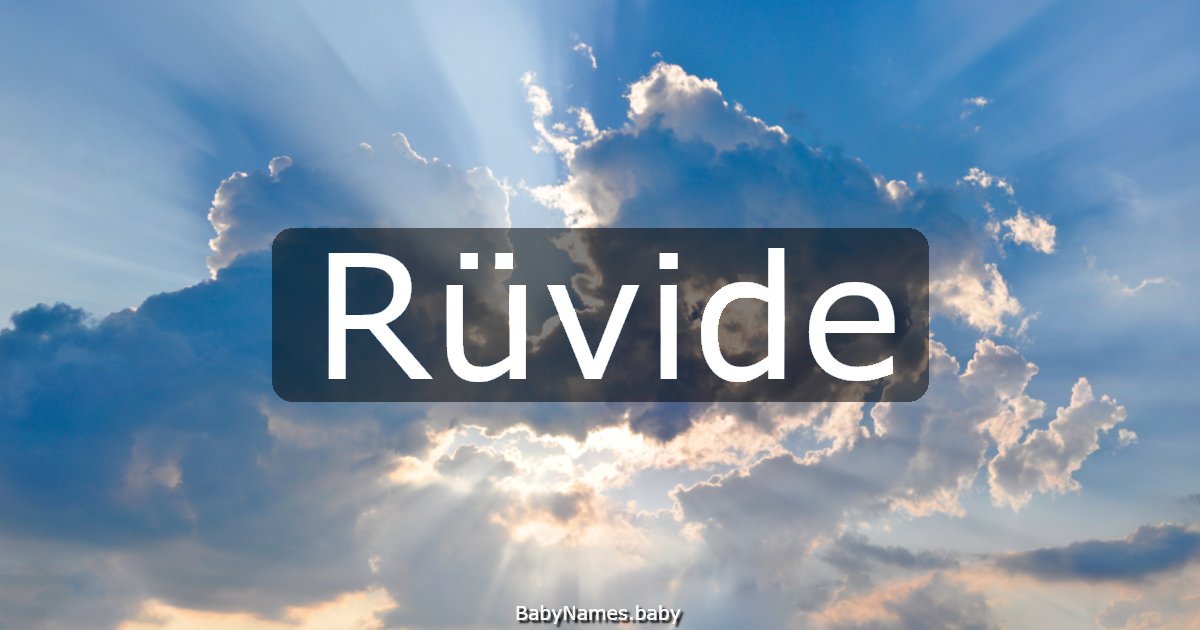 Rüvide