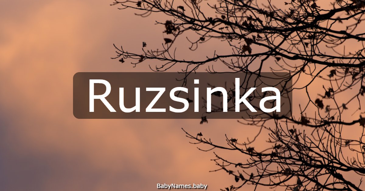 Ruzsinka