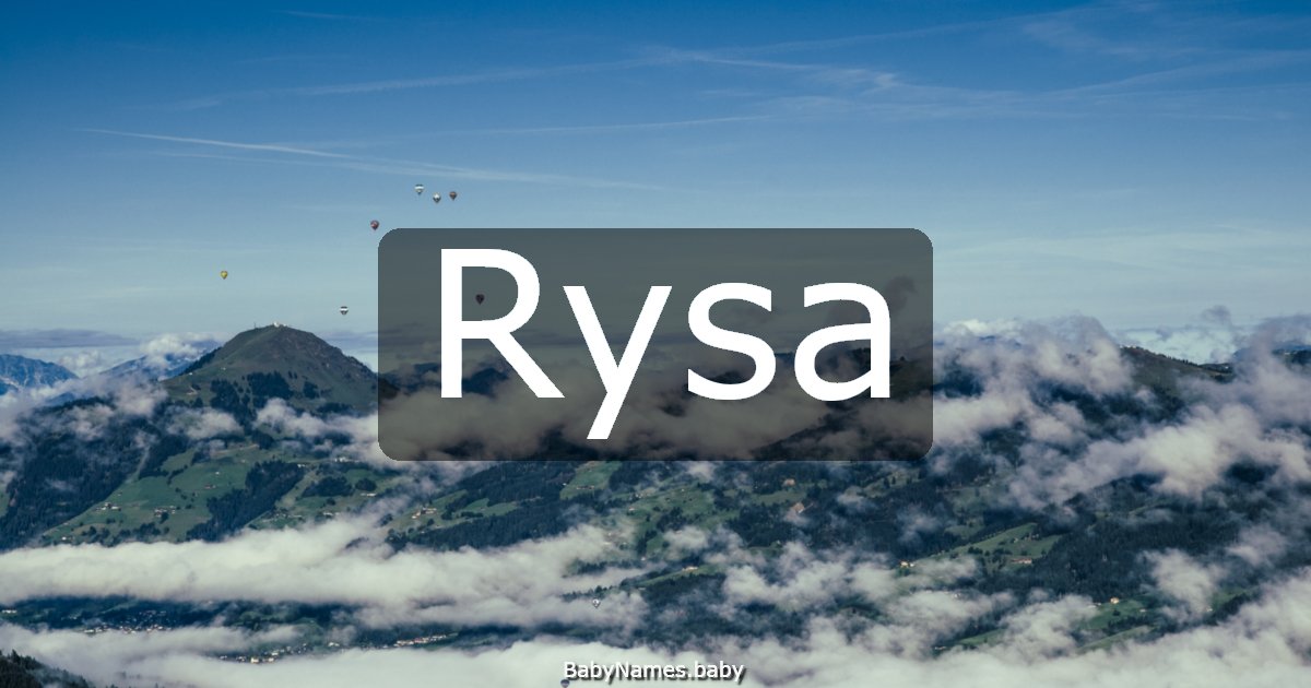 Rysa