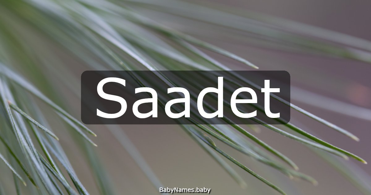 Saadet