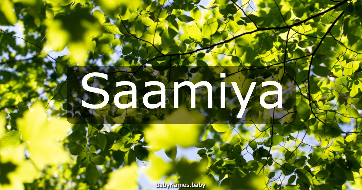 Saamiya