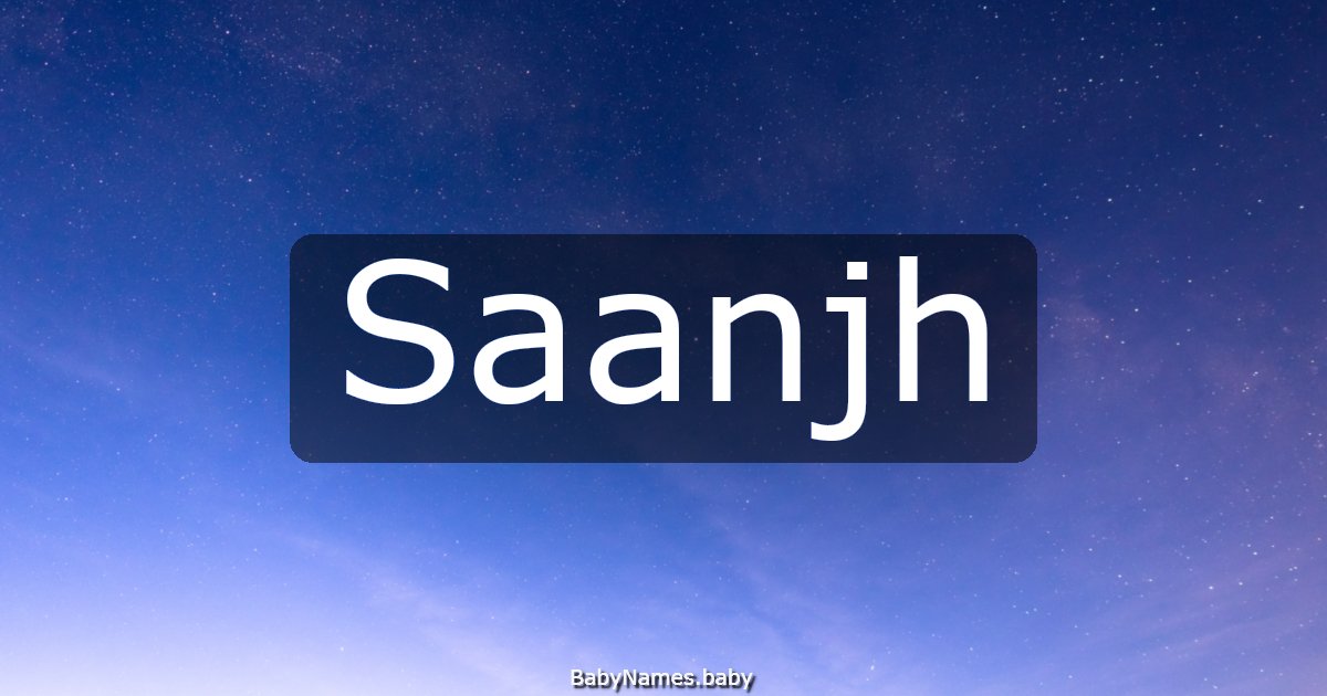 Saanjh