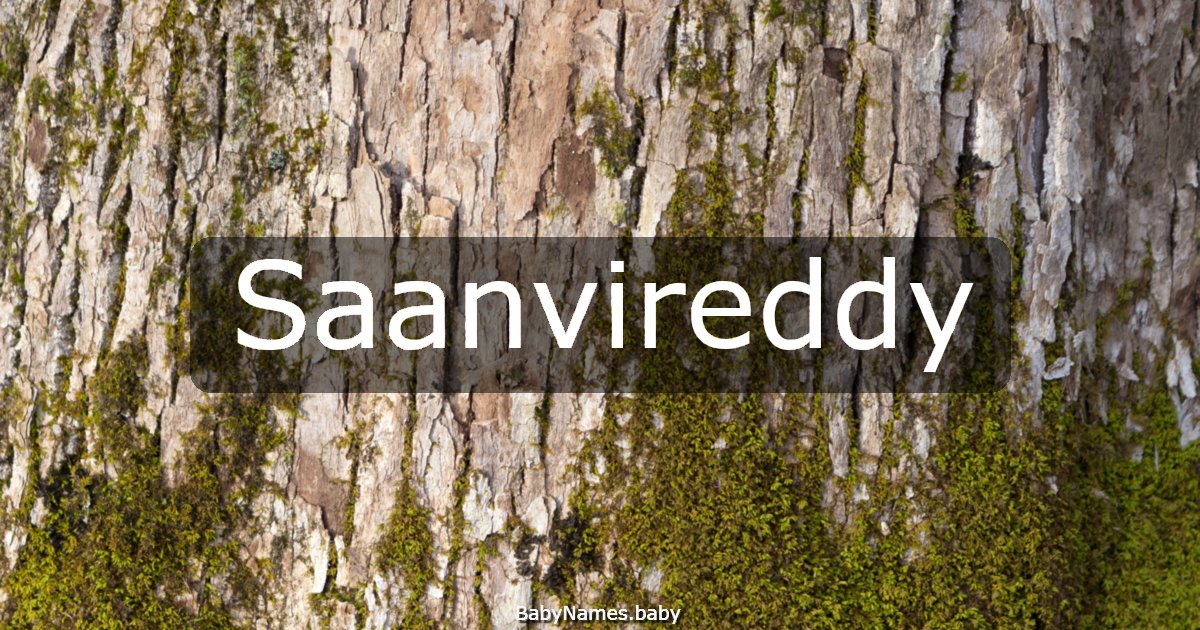 Saanvireddy