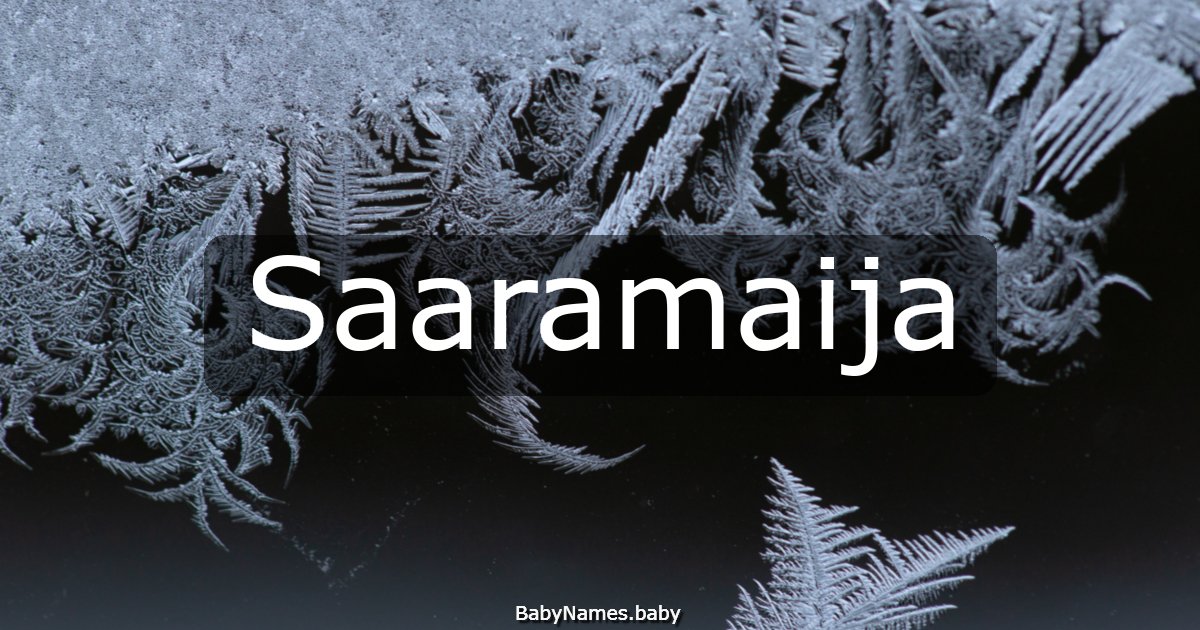 Saaramaija