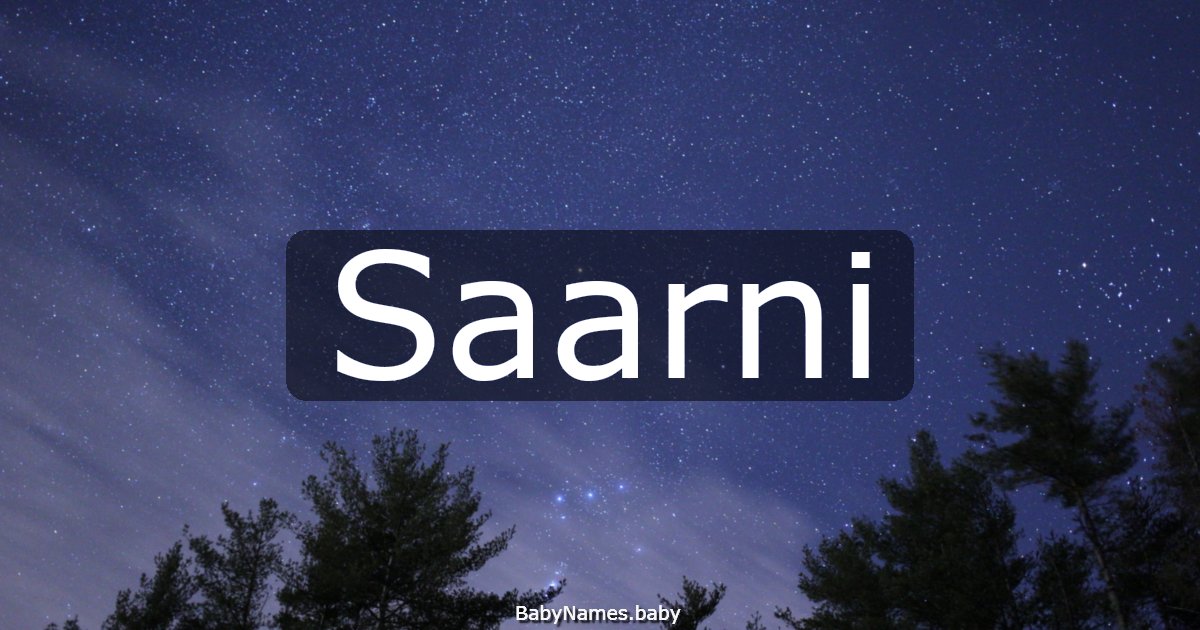 Saarni