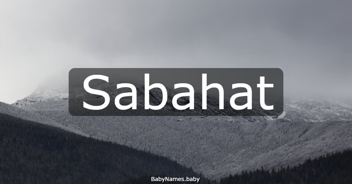 Sabahat