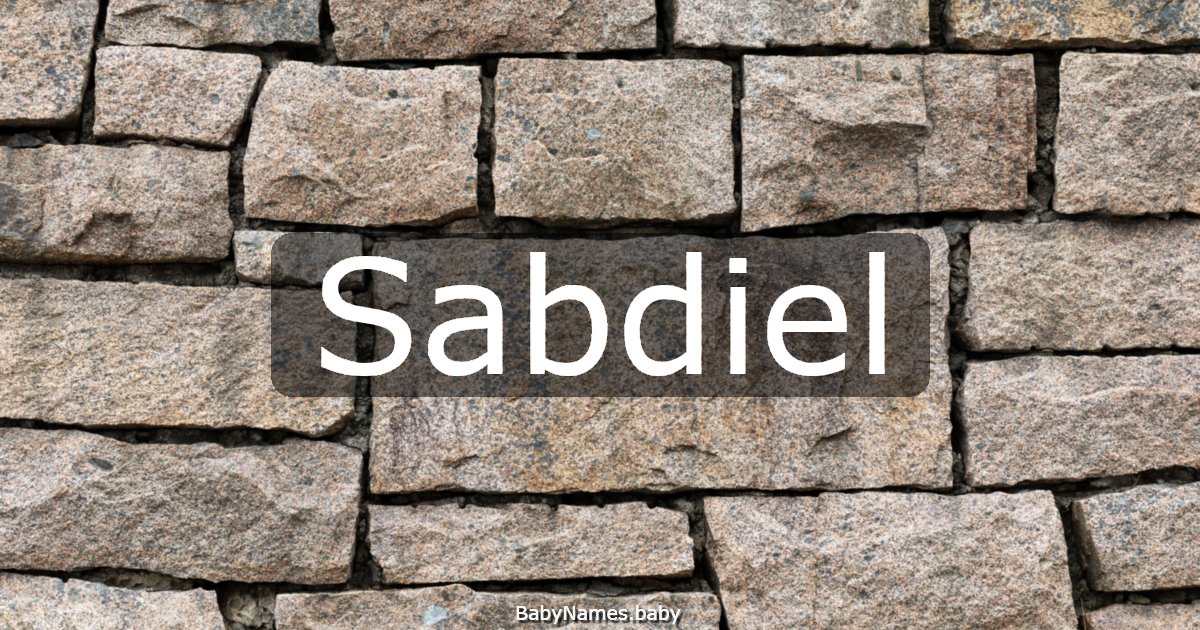Sabdiel