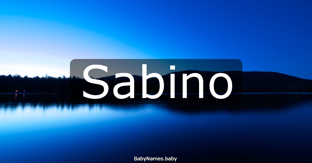 Sabino