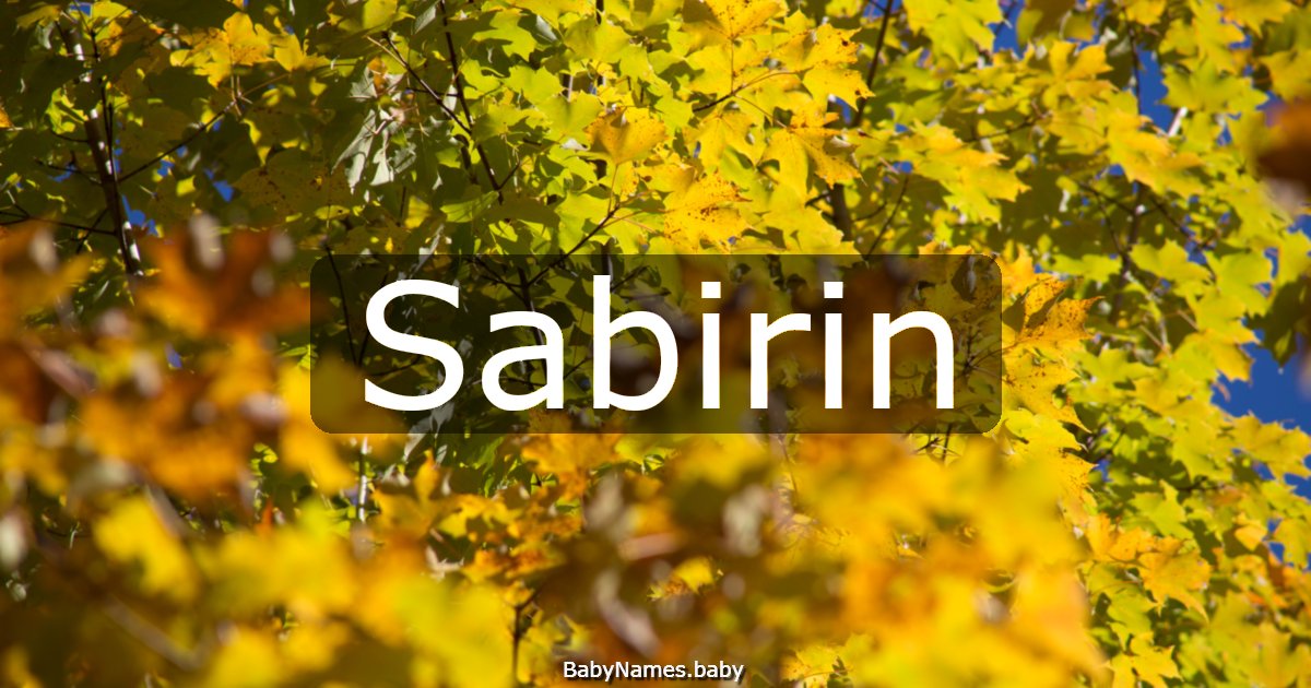 Sabirin