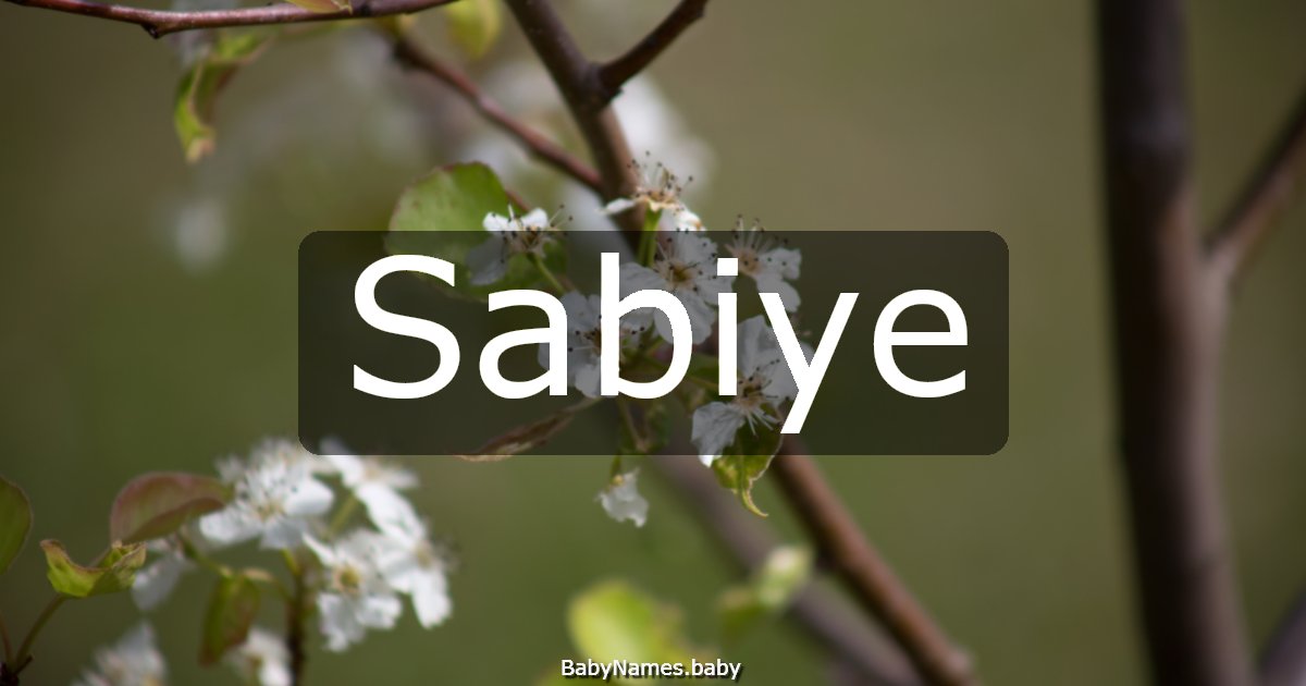 Sabiye
