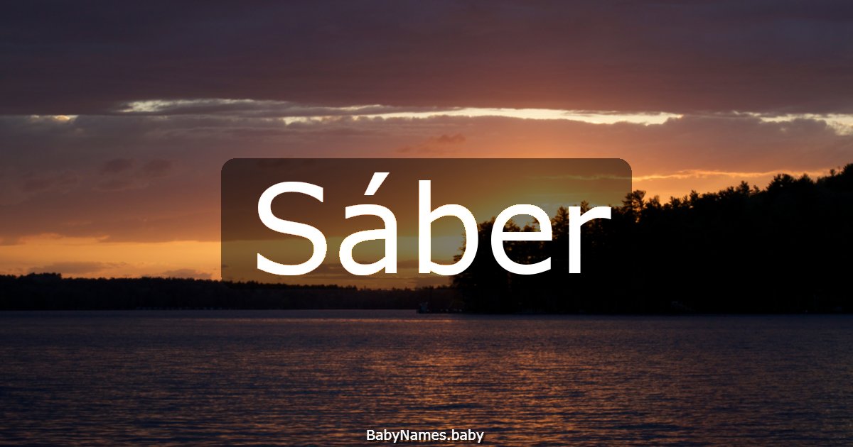 Sáber