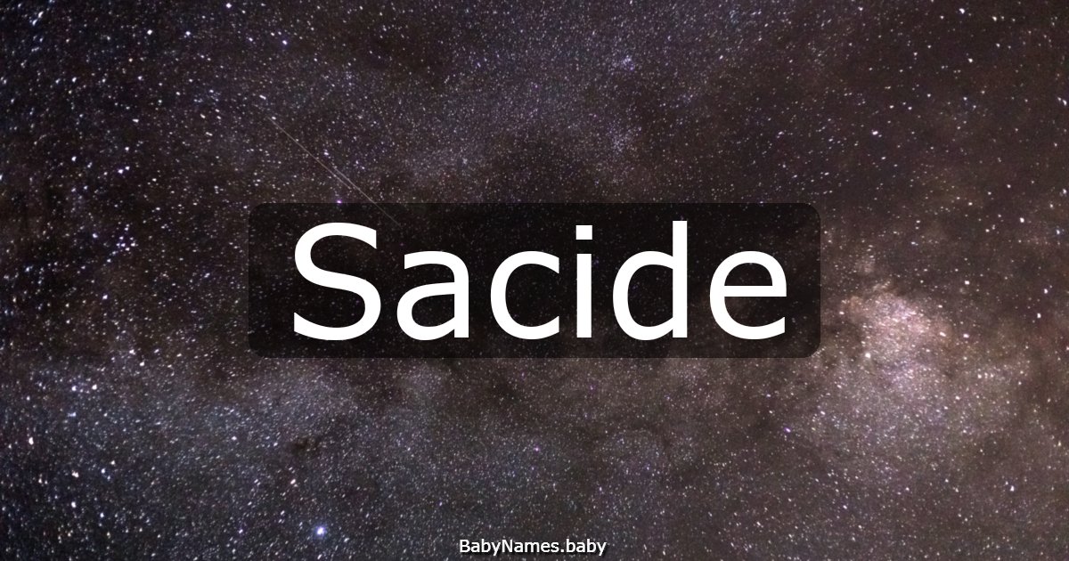 Sacide