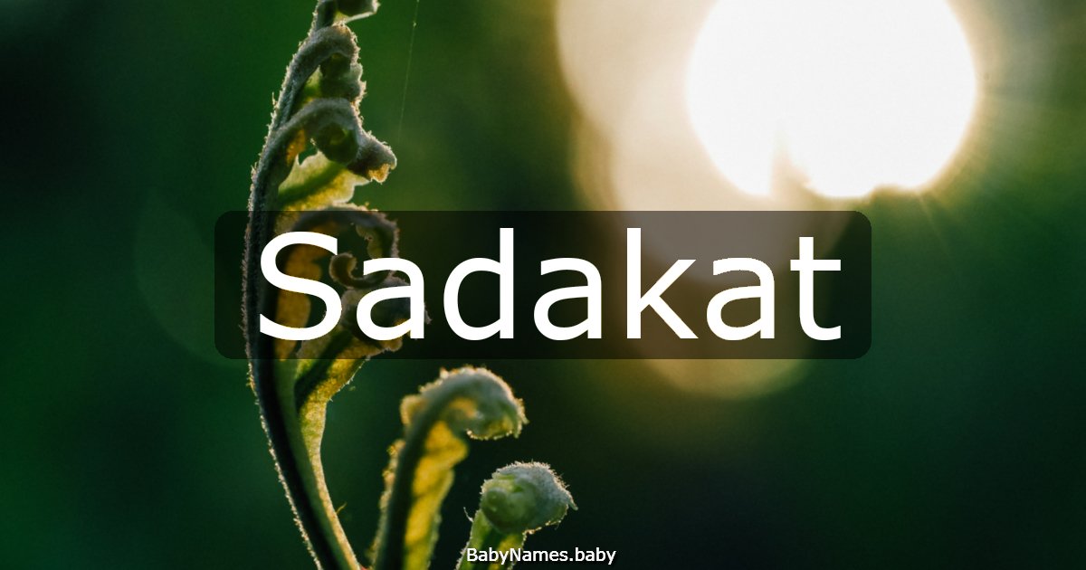 Sadakat