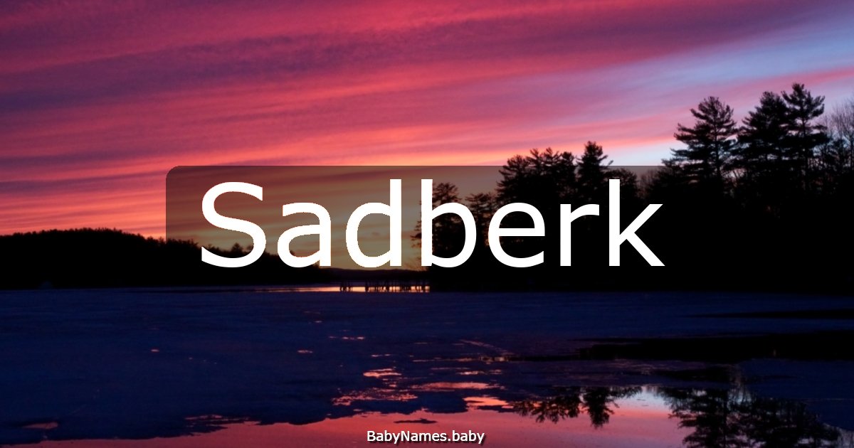 Sadberk