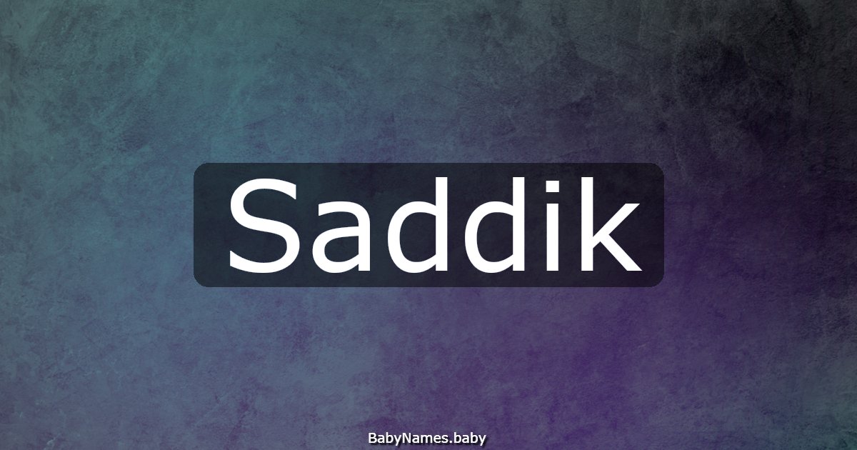 Saddik